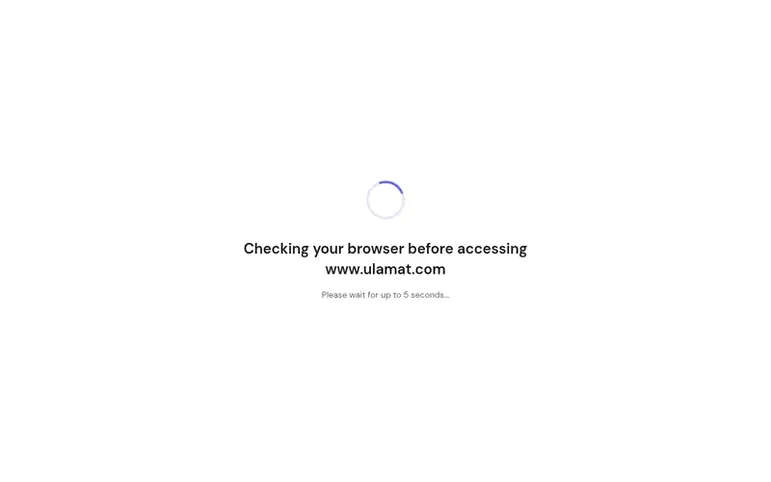 Screenshot of the Ulamat homepage